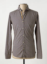 Chemise manches longues imprimé fantaisie bleu GMF 965 homme