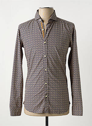 Chemise manches longues imprimé fantaisie bleu GMF 965 homme