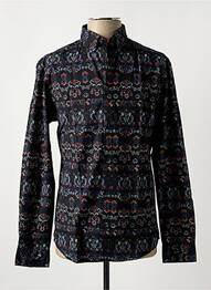 Chemise manches longues imprimé fantaisie bleu JACK & JONES homme