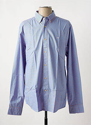 Chemise manches longues imprimé rayures bleu SCOTCH & SODA homme