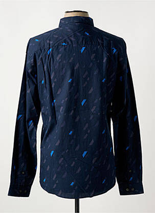 Chemise manches longues imprimé fantaisie bleu JACK & JONES homme