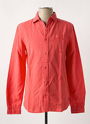 Chemise manches longues poches poitrine rouge PETROL INDUSTRIES homme