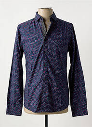 Chemise manches longues imprimé fantaisie bleu BEING HUMAN homme