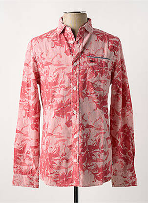 Chemise manches longues coupe droite rouge PETROL INDUSTRIES homme