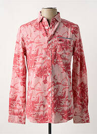 Chemise manches longues imprimé rayures rouge PETROL INDUSTRIES homme