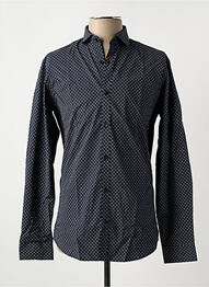 Chemise manches longues imprimé fantaisie bleu JACK & JONES homme