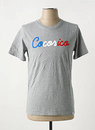 T-shirt coupe cintrée manches courtes gris FRENCH DISORDER homme