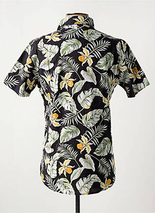 Chemise manches courtes coupe cintrée noir JACK & JONES homme