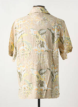 Chemise manches courtes coupe droite beige JACK & JONES homme