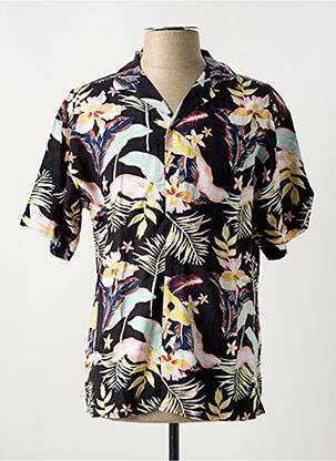Chemise manches courtes coupe droite noir JACK & JONES homme