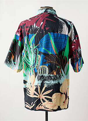Chemise manches courtes imprimé fantaisie bleu JACK & JONES homme