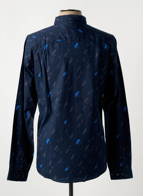 Chemise manches longues imprimé fantaisie bleu JACK & JONES homme