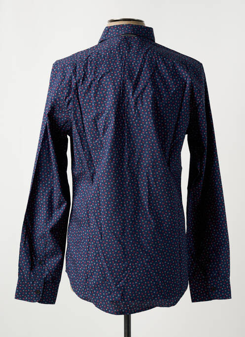 Chemise manches longues bleu BEING HUMAN pour homme