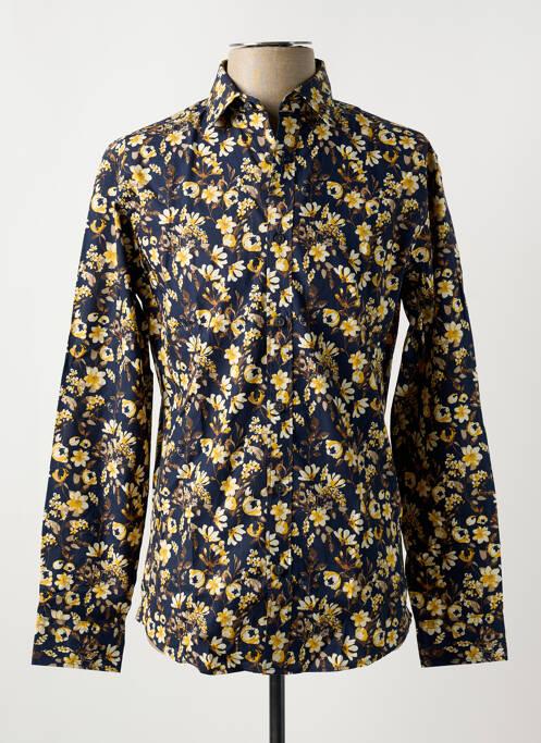 Chemise manches longues bleu JACK & JONES pour homme