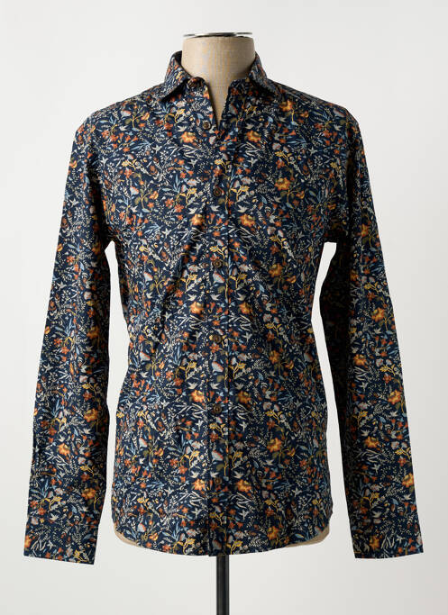 Chemise manches longues bleu JACK & JONES pour homme