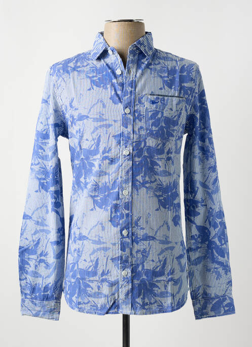 Chemise manches longues bleu PETROL INDUSTRIES pour homme