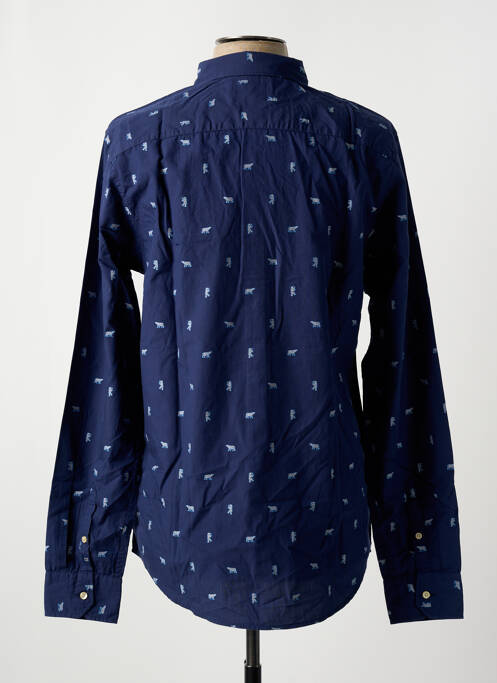 Chemise manches longues bleu SCOTCH & SODA pour homme