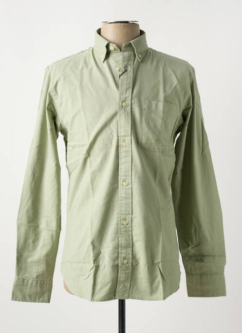Chemise manches longues vert JACK & JONES pour homme