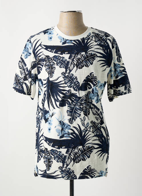 T-shirt bleu JACK & JONES pour homme