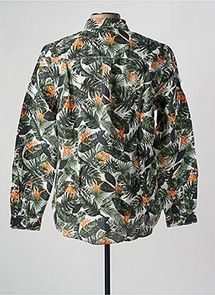 Chemise manches longues coupe cintrée vert PETROL INDUSTRIES homme