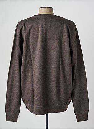 Sweat-shirt manches longues manches longues marron JUST HOODS BY AWDIS homme