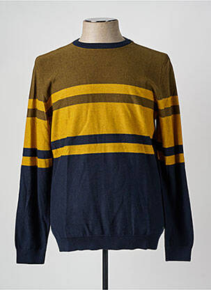 Pull col v manches longues vert PETROL INDUSTRIES homme