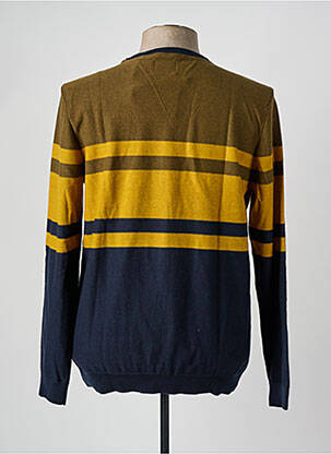 Pull col v manches longues vert PETROL INDUSTRIES homme