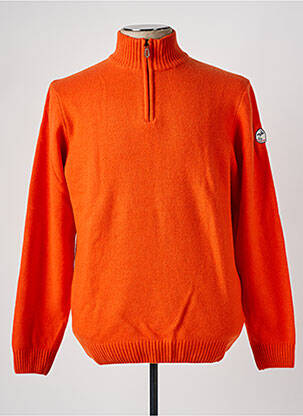 Pull orange BACK TO ALASKA pour homme