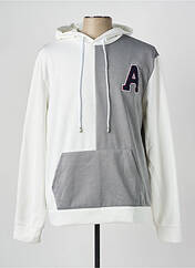 Sweat-shirt à capuche gris AARHON pour homme seconde vue