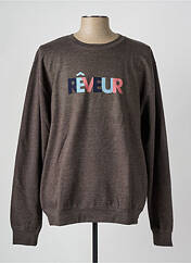 Sweat-shirt marron JUST HOODS BY AWDIS pour homme seconde vue