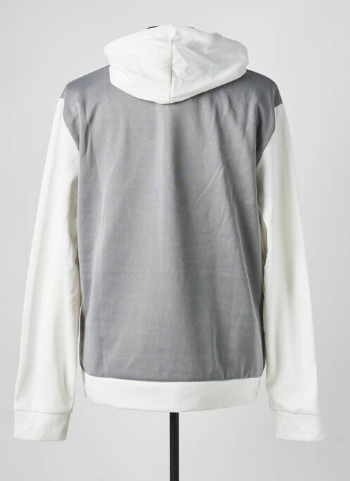 Sweat-shirt à capuche tissage jersey manches longues gris AARHON homme