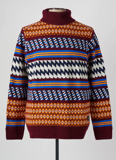 Pull col roulé rouge SCOTCH & SODA pour homme