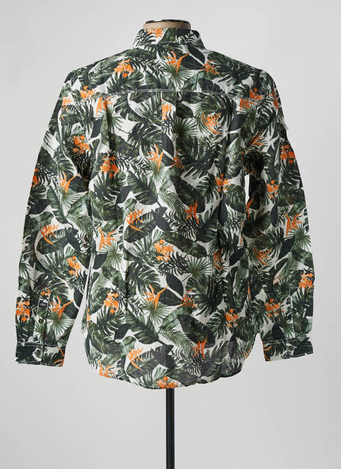 Chemise manches longues vert PETROL INDUSTRIES pour homme