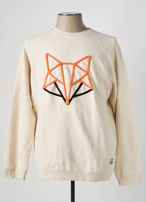 Sweat-shirt beige FRENCH DISORDER pour homme