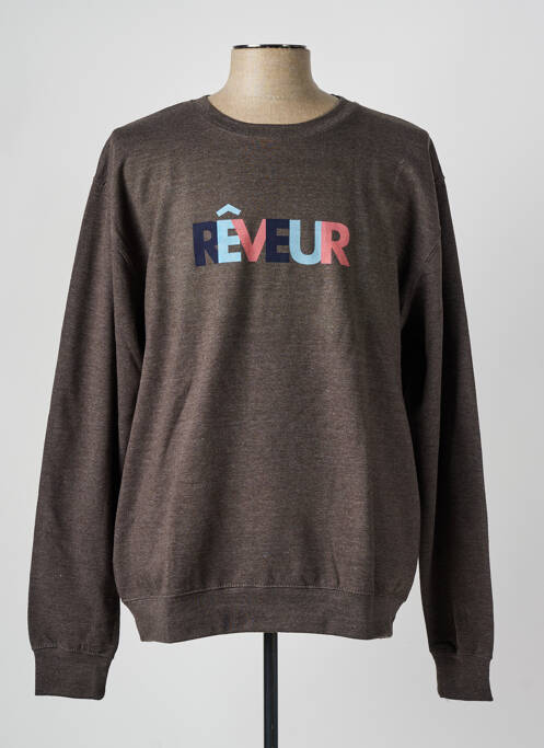 Sweat-shirt marron JUST HOODS BY AWDIS pour homme