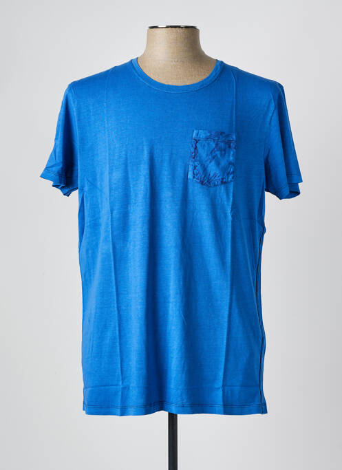 T-shirt bleu JACK & JONES pour homme