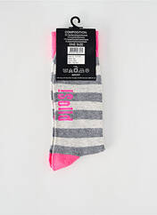 Chaussettes rose SOLID pour unisexe seconde vue