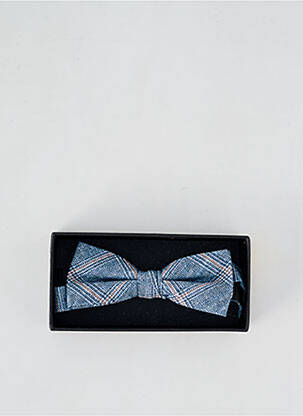 Noeud papillon imprimé rayures bleu JACK & JONES homme
