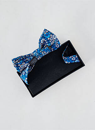Noeud papillon imprimé fleurs bleu JACK & JONES homme