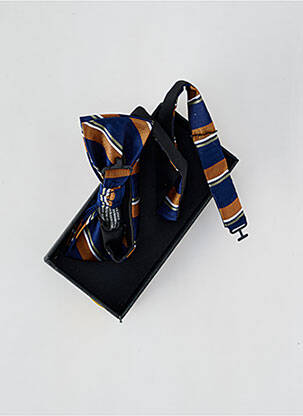 Noeud papillon imprimé rayures bleu JACK & JONES homme