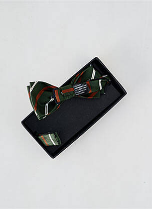 Noeud papillon imprimé rayures vert JACK & JONES homme