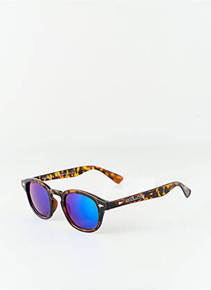 Lunettes de soleil imprimé fantaisie marron SZÖLT&FROG femme