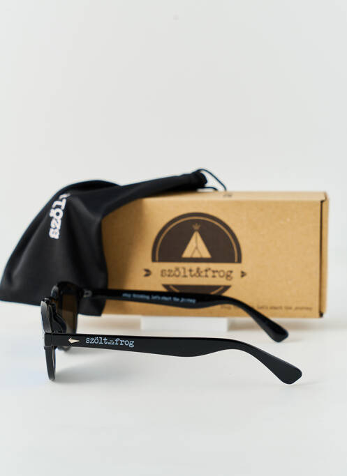 Lunettes de soleil noir SZÖLT&FROG pour unisexe