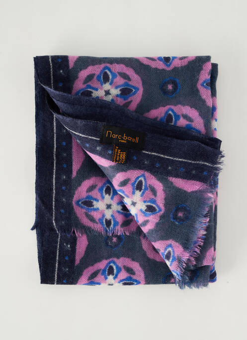 Foulard bleu MARC BARELL pour femme