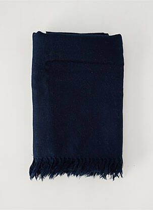Foulard coutures renforcées bleu CASHMINA femme