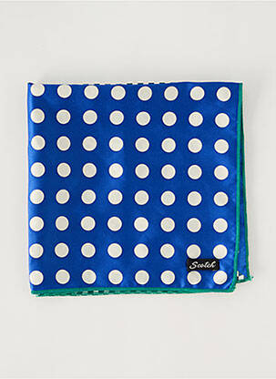 Foulard effet matière satinée bleu SCOTCH femme
