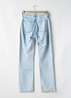 Jeans coupe droite poches bleu H&M femme