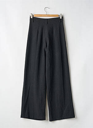 Pantalon flare fermeture zippée sous rabat boutonné gris KANOPE femme