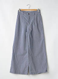 Pantalon flare taille élastique bleu GARANCE femme