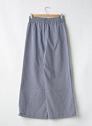 Pantalon flare taille élastique bleu GARANCE femme